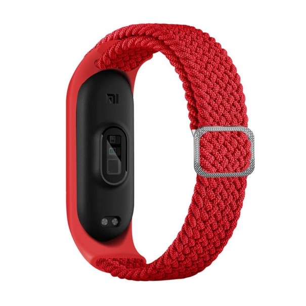 Nylon szíj Xiaomi Mi Band 3 / 4 T878-hoz piros