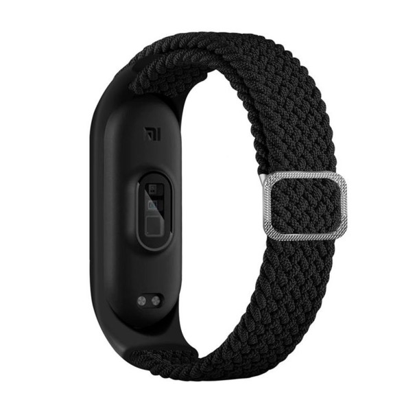 Nylon szíj Xiaomi Mi Band 5/6/7 T879-hez fekete