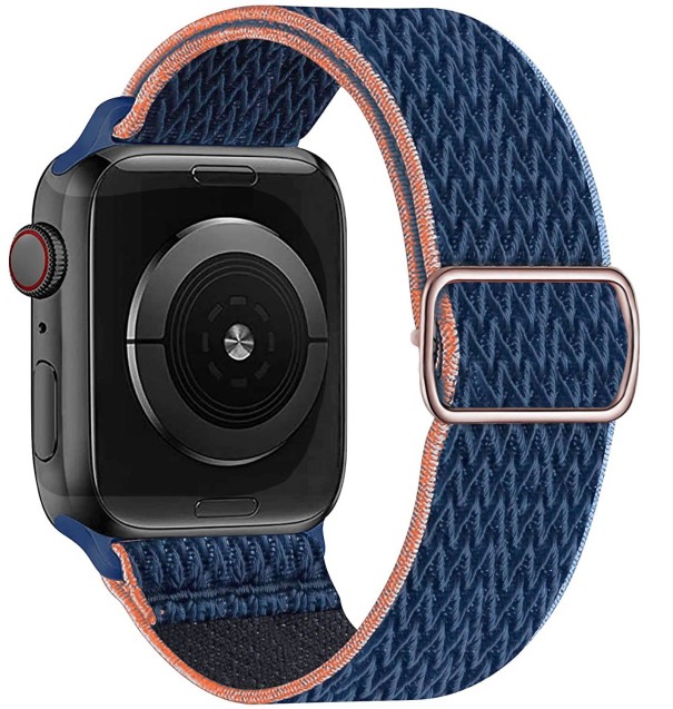 Nylonarmband für Apple Watch 38 mm / 40 mm / 41 mm T864 dunkelblau