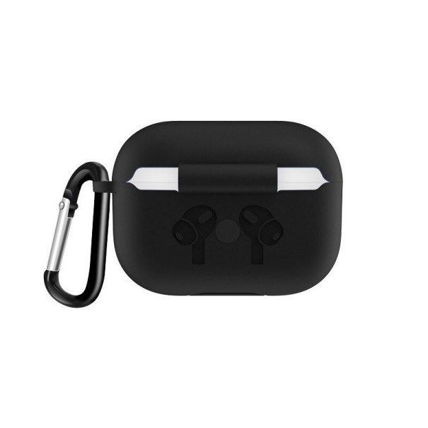 Obal na puzdro na Apple Airpods Pro s karabínou K2157 čierna