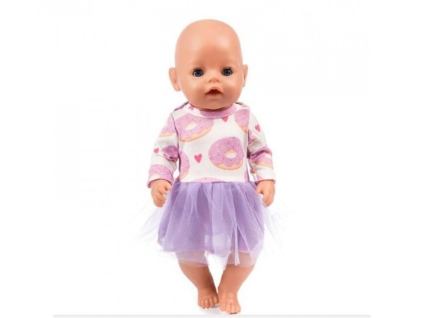 Oblek pre bábiky so sukňou 3