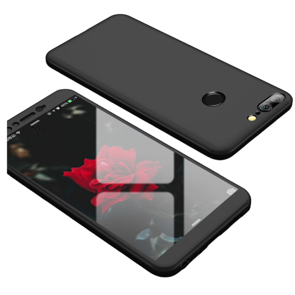 Oboustranný kryt s tvrzeným sklem na Huawei Mate 10 Pro černá