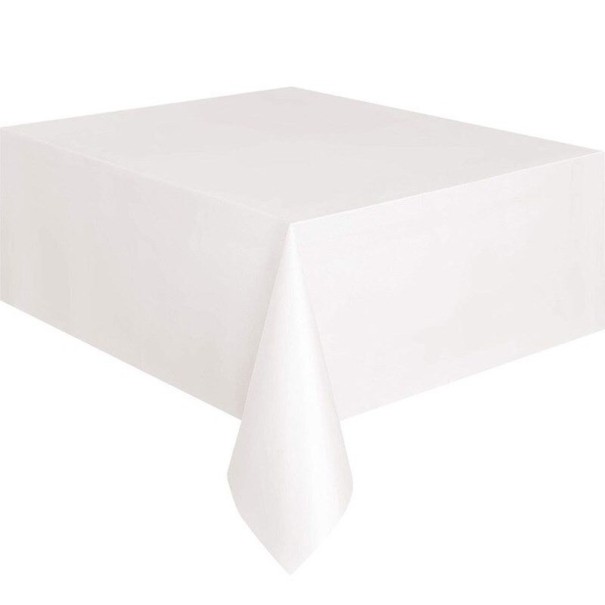 Obrus plastikowy 137 x 183 cm biały