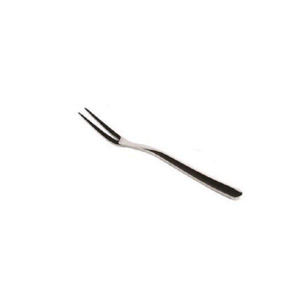 Obstgabel aus Edelstahl silbern 1