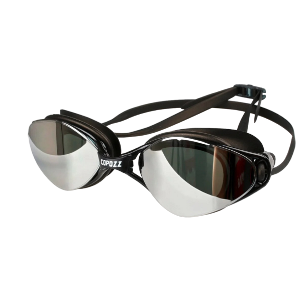 Occhiali da nuoto Occhiali sportivi per acqua Occhiali da nuoto antiappannamento e UV 15,2 x 4,1 cm marrone