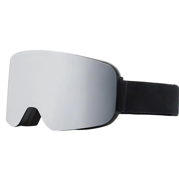 Occhiali da sci 17,6 x 9,8 cm UV400 Unisex Acetato Antifog Tre strati Design Occhiali protettivi per sci snowboard sport invernali grigio