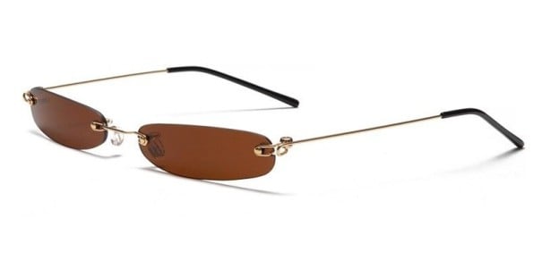 Occhiali da sole da donna E1767 marrone