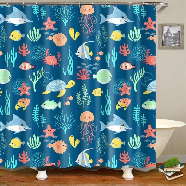 Ocean World Shower Curtain 1