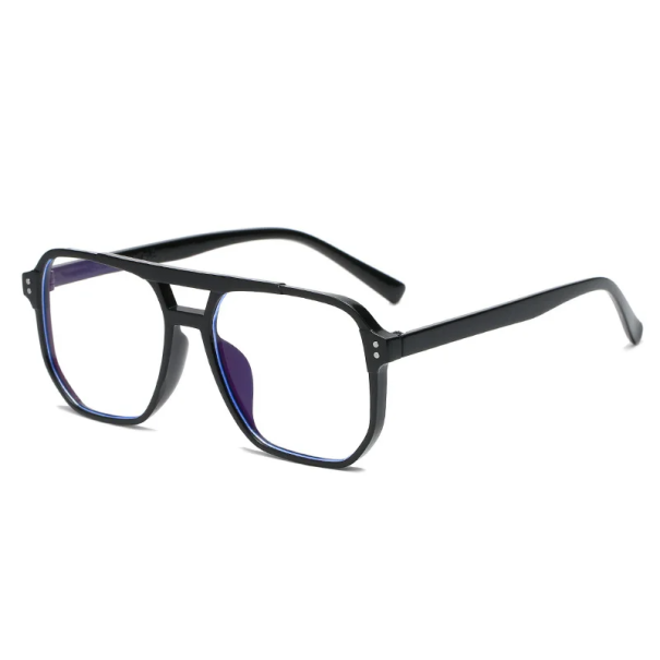 Ochelari de plastic cu filtru de lumină albastră Formă pătrată Protecție pentru ochi la lucrul la calculator Împotriva oboselii și a suprasolicitării ochilor negru