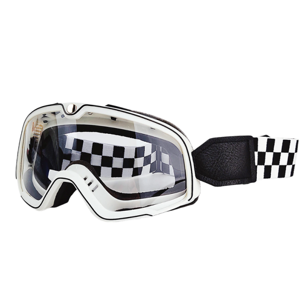 Ochelari de protecție pentru motocicletă cu filtru UV transparent din sticlă PC 20 x 9 cm Ochelari de motocicletă împotriva vântului și prafului Protecție a ochilor în timpul mersului alb