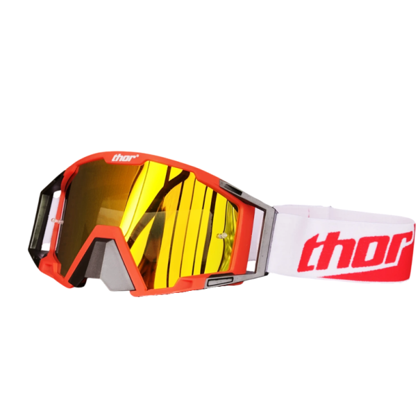 Ochelari de protecție pentru motocicletă cu lentile galbene 21 x 11 cm Protecție pentru ochi împotriva vântului, radiațiilor UV, praf, condus nocturn Pentru motocicliști și schiori roșu