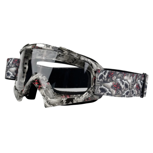 Ochelari de protecție pentru motociclete cu sticlă transparentă 18 x 11 cm Ochelari de motocicletă anti-vânt Ochelari anti-praf pentru condus și sporturi în aer liber 6