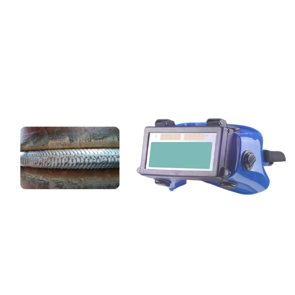 Ochelari de protecție pentru sudură cu întunecare automată, protecție profesională a ochilor pentru sudare, șlefuire și tăiere a metalelor albastru