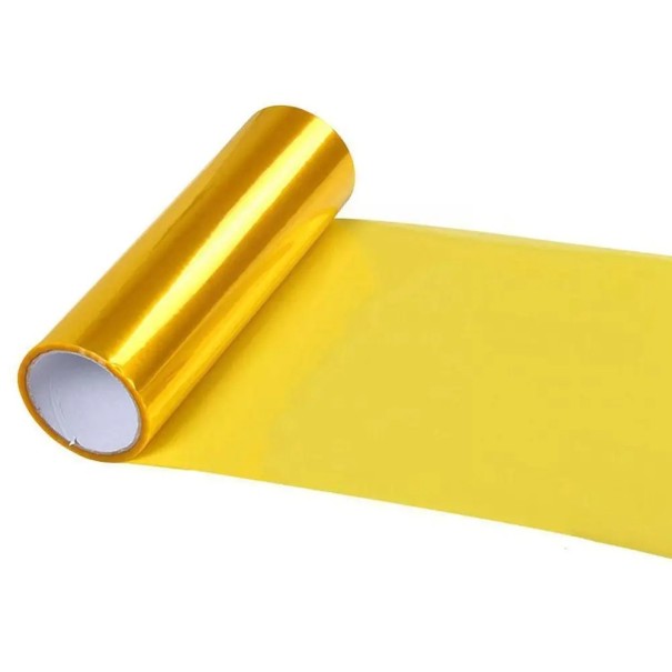 Ochranná fólia na svetlomety žltá 60x150 cm Samolepiace fólie na predné a zadné svetlá Protislnečná vinylová fólia pre auto aj moto 1