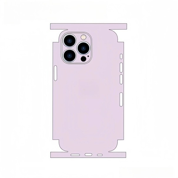 Ochranná folie pro iPhone 15 Pro na zadní stranu telefonu, odolná proti poškrábání fialová