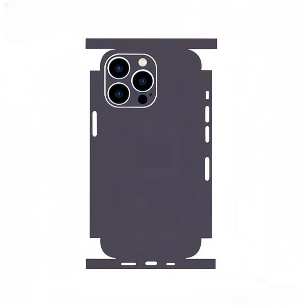 Ochranná folie pro iPhone 16 Plus na zadní stranu telefonu, odolná proti poškrábání tmavě šedá