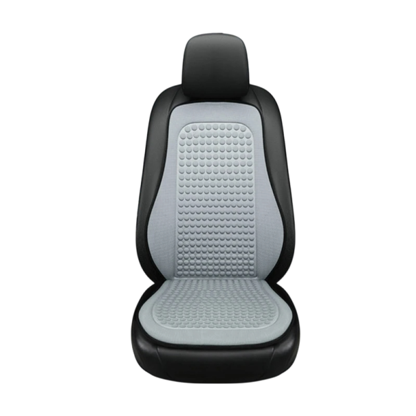 Ochranná podložka na autosedačku Podsedák s opěrkou Chladivý masážní potah Cool Silk Prodyšný potah na sedadlo do auta Ochrana proti poškrábání světle šedá