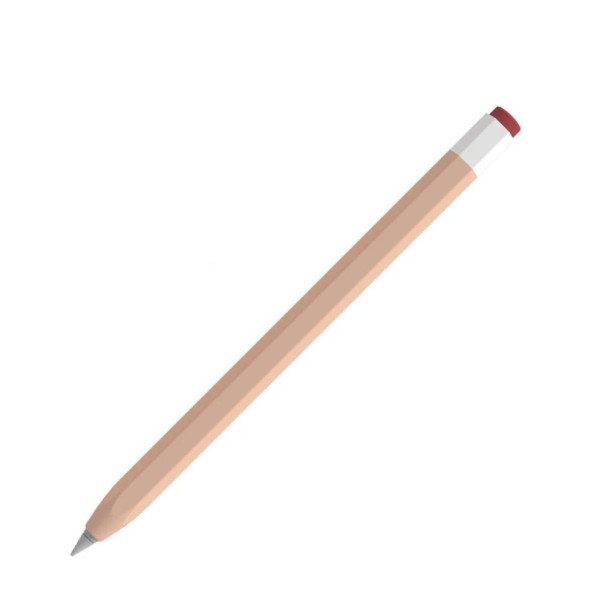 Ochranné pouzdro pro Apple Pencil 1. a 2. generace z tekutého silikonu, ochrana proti nárazům a poškrábání béžova