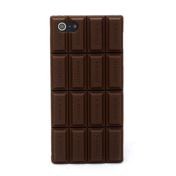 Ochranné silikonové pouzdro na iPhone - Čokoláda 4S