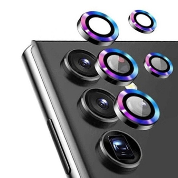Ochranné sklo na kameru pre Samsung Galaxy S22 Ultra viacfarebná