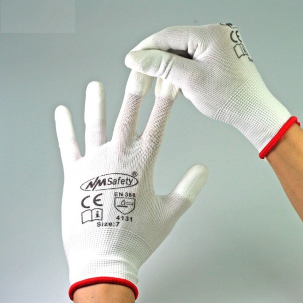 Ochranné textilné rukavice 6 kusov M