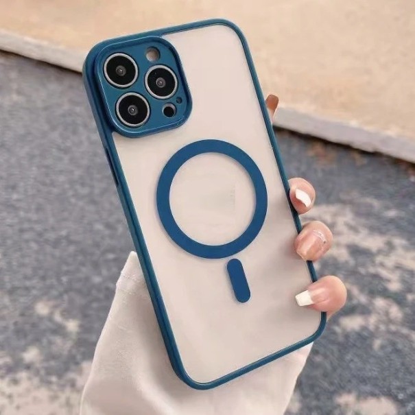 Ochranný kryt s podporou MagSafe pro iPhone 15 Pro Max modrá