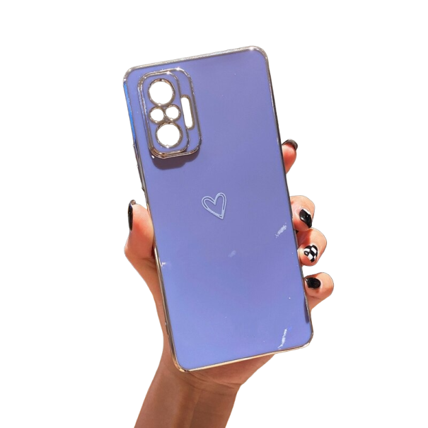 Ochranný kryt se srdíčkem pro Xiaomi Redmi Note 7 Pro fialová