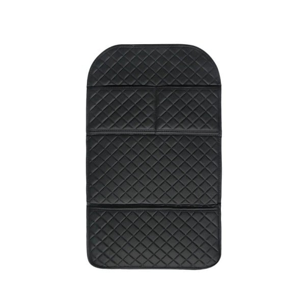 Ochranný kryt zadní strany autosedačky s kapsami univerzální PU kůže voděodolný anti-kick chránič proti okopání a nečistotám 1