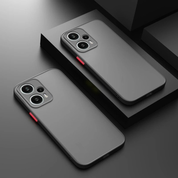 Ochranný matný kryt na Xiaomi Redmi Note 12 Pro Plus čierna