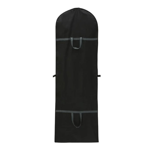 Ochranný obal na šaty 180 x 60 cm Vodoodolný obal na dlhé oblečenie so zipsom Úložný vak s madlami a oknom pre jednoduché skladovanie čierna