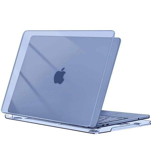 Ochronny pokrowiec na MacBook Neo 13 cali model S3404 cienkie dwuczęściowe etui odporne na zarysowania i odciski palców do szkoły niebieski