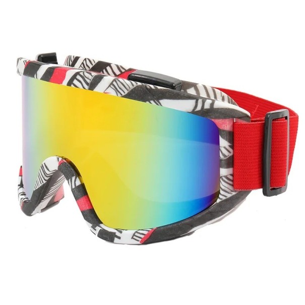 Óculos de esqui femininos antiembaciamento Óculos de ski e snowboard com filtro UV400 para mulheres 16,9 x 8,8 cm 5