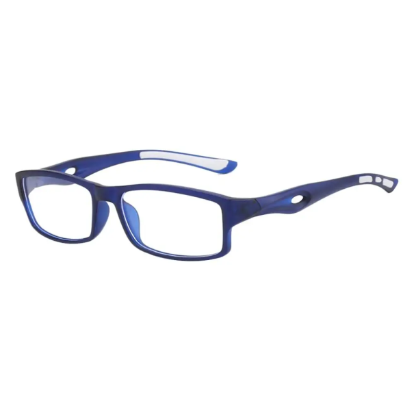 Óculos de leitura +1,00 com filtro de luz azul Óculos de leitura em plástico TR90 Design quadrado Conforto na utilização Proteção ocular Trabalho no computador azul