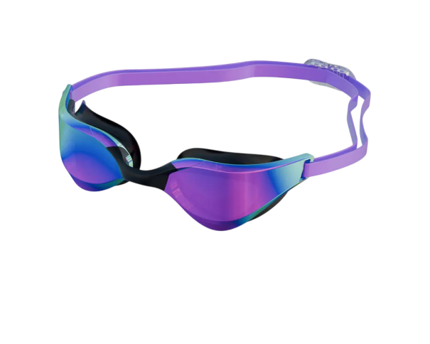 Óculos de natação profissionais em silicone com proteção contra embaciamento, formato ergonómico e vedação, óculos desportivos para natação roxo