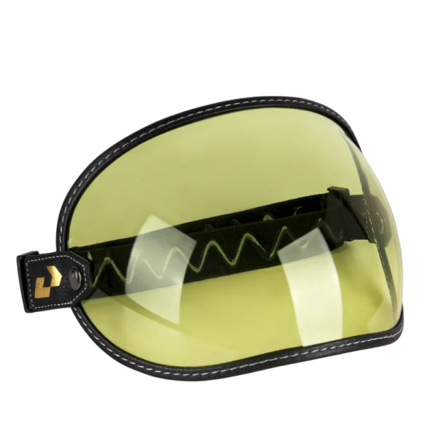Óculos de proteção para motoqueiros para capacete aberto resistentes ao vento, poeira e insetos, óculos ajustáveis para motociclistas amarelo
