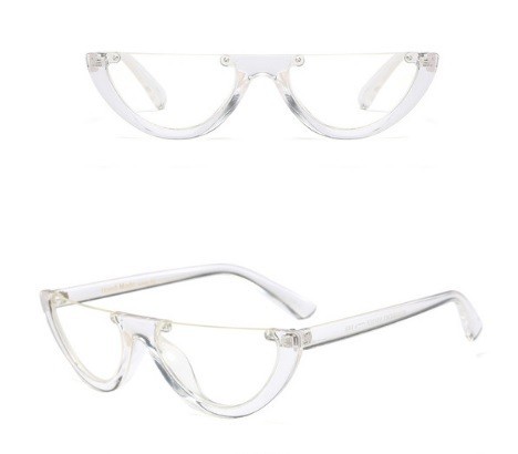 Óculos de sol sexy para senhora J3121 branco/lente transparente