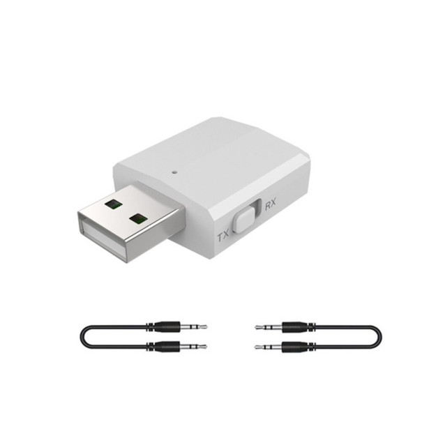 Odbiornik / nadajnik USB Bluetooth 5.0 biały