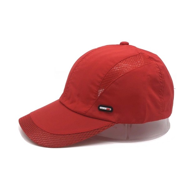 Oddychająca czapka z daszkiem męska czerwony