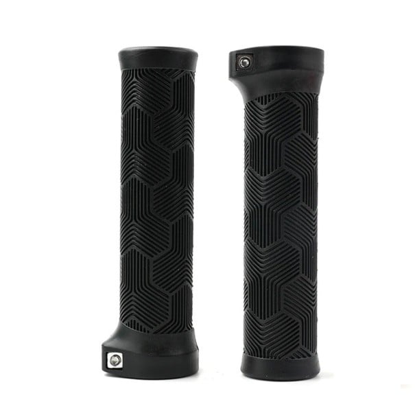 ODI Lock-on Fahrradgriffe 13 x 34 x 32 mm Ergonomische Flügelgriffe aus Gummi Anti-Rutsch-Lenkergriffe 22,2 mm Aluminiumlegierung schwarz