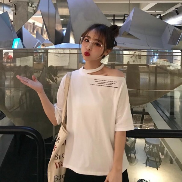 Off-shoulder top til kvinder hvid M