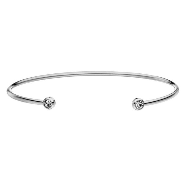 Offenes Damenarmband H579 silbern