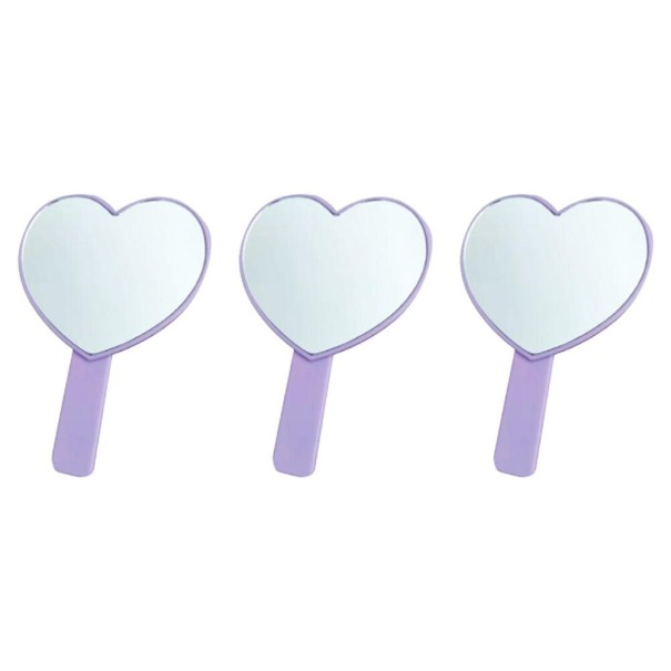 Oglindă cosmetică 3 buc T1871 violet deschis