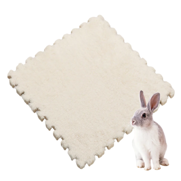 Ohrevné podložky pre domáce zvieratá 10 ks 30 x 30 cm Tepelná izolácia Penové panely s puzzle okrajmi Mäkké podlahové dlaždice biela