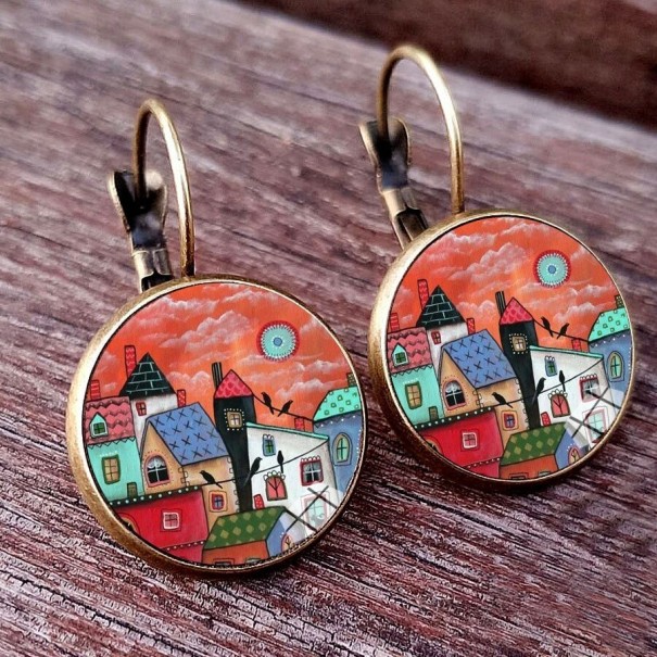 Ohrhänger für Damen H781 bronze 7