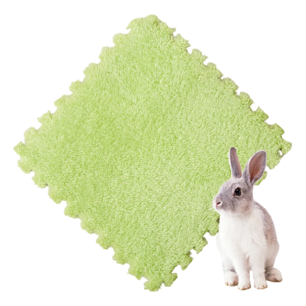 Ohřívací podložky pro domácí mazlíčky 10 ks 30 x 30 cm Tepelná izolace Pěnové panely s puzzle okraji Měkké podlahové dlaždice zelená