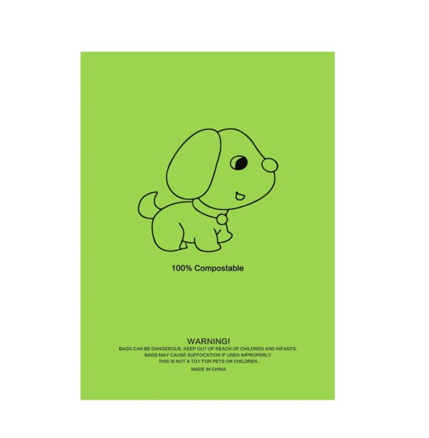 Økologiske hundeafføringsposer 8 ruller 1