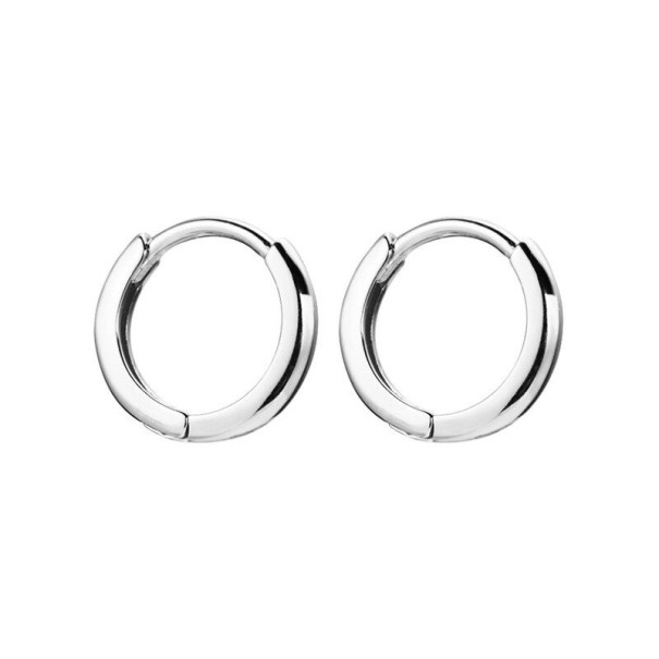 Okrągłe kolczyki G2481 srebrny 10 mm