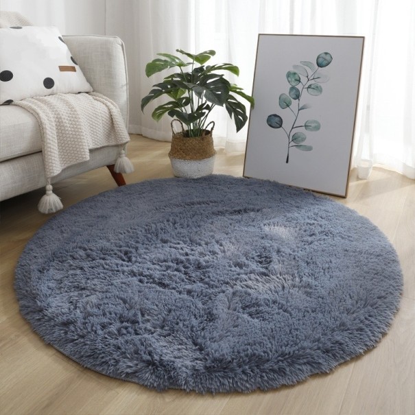Okrúhly koberec 60 cm sivá