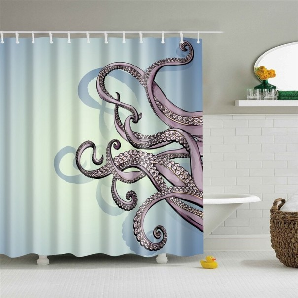 Oktopus-Duschvorhang L 20
