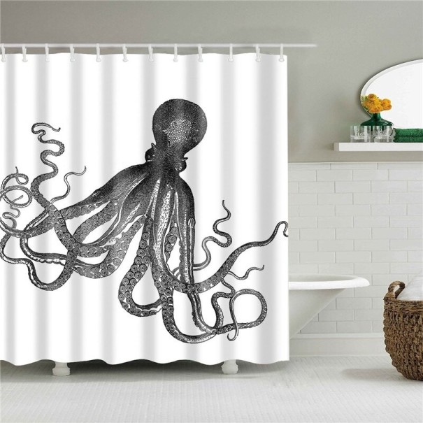 Oktopus-Duschvorhang L 7